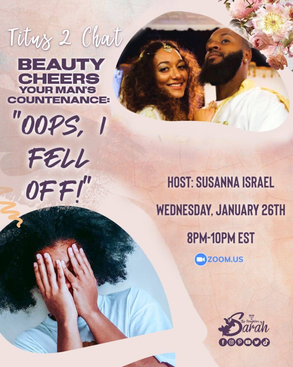 Beauty Cheers Your Man’s Countenance “Oops I fell off!”